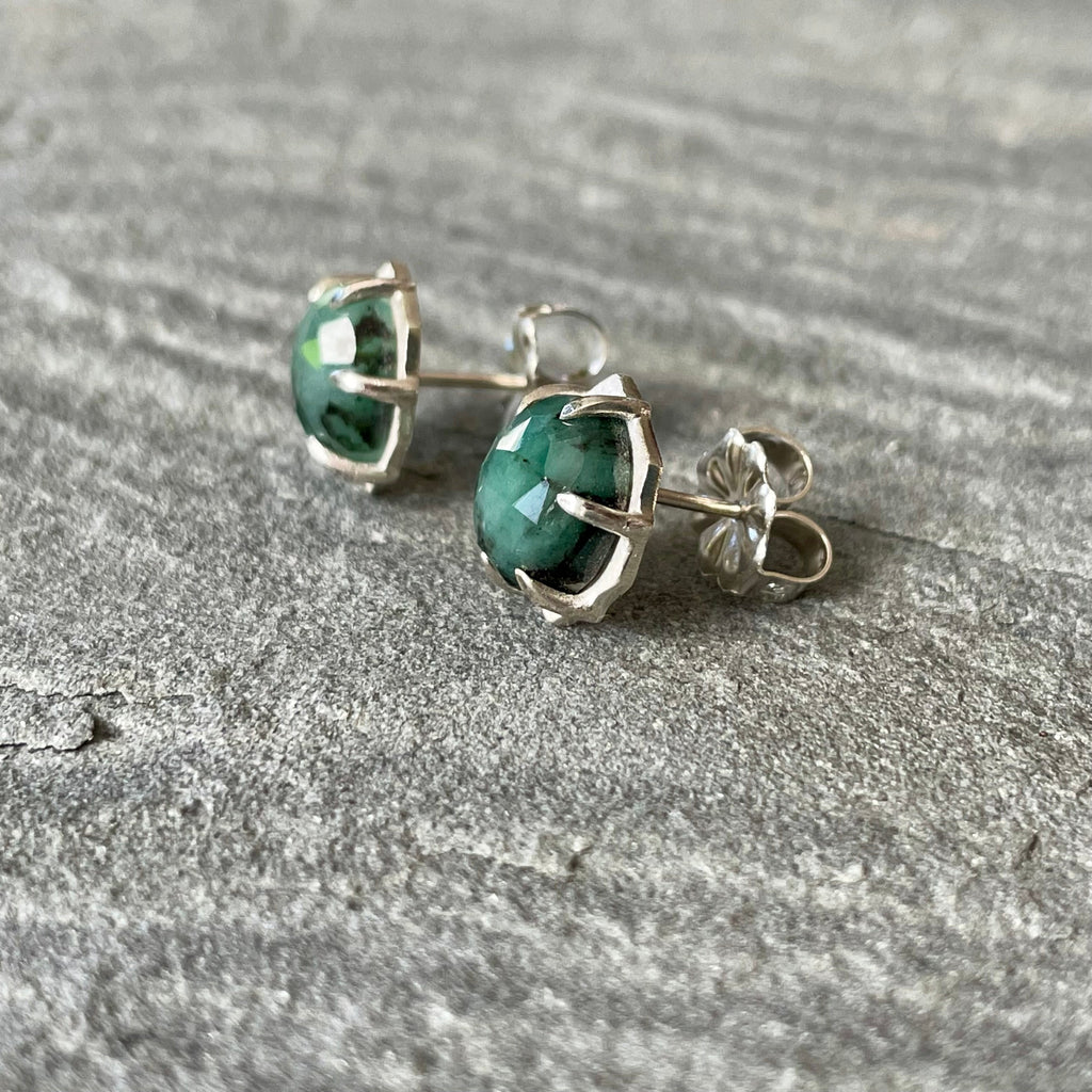 emerald hexy studs