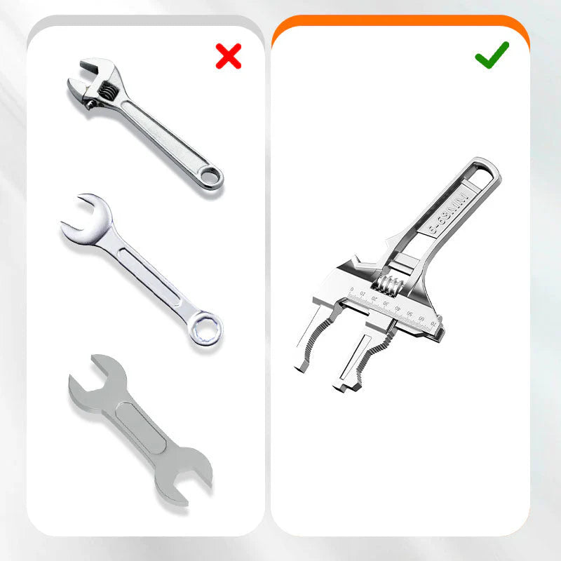 Chave para pia reversível com abertura de mandíbula de 6-68 mm
