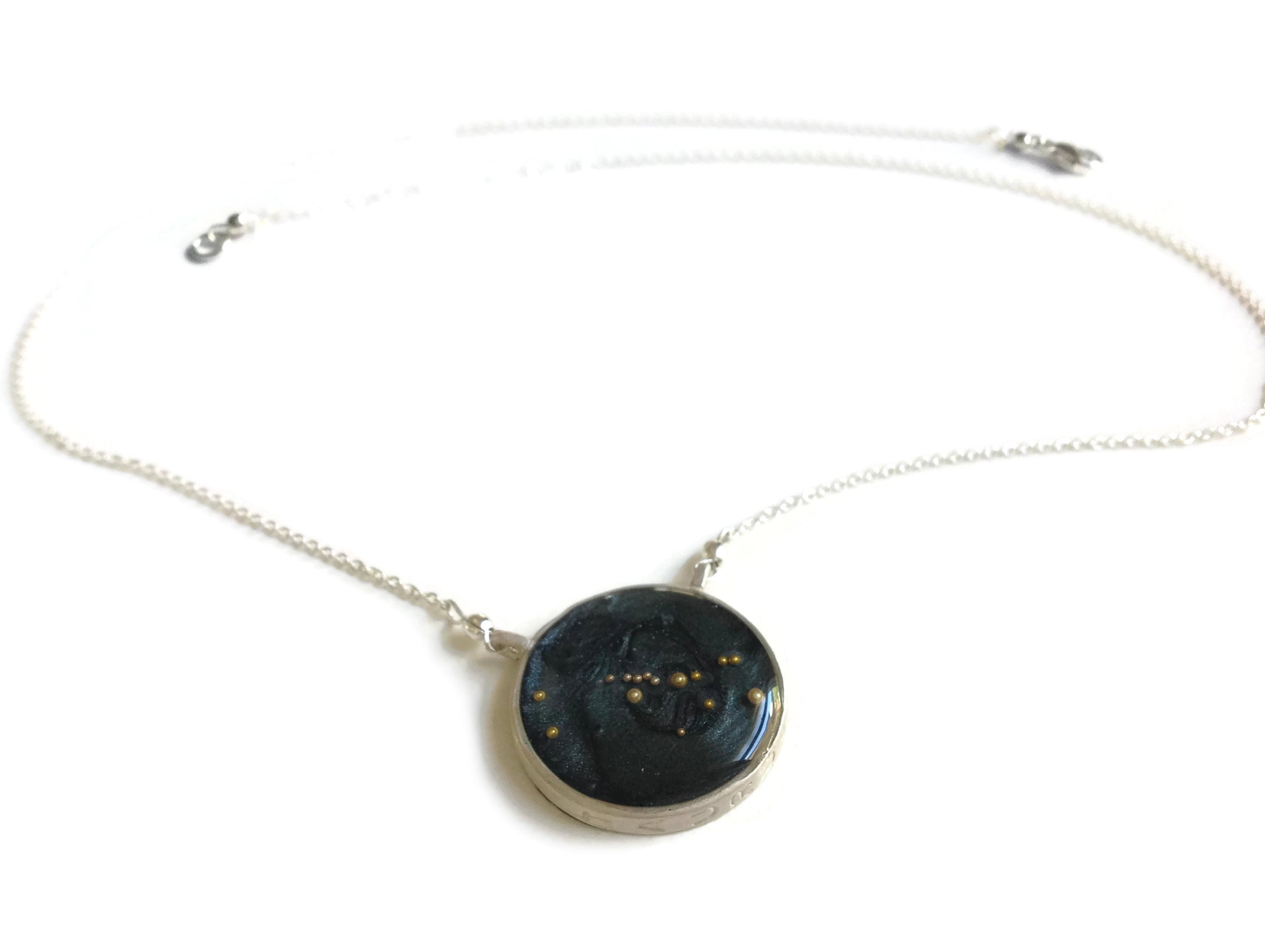 night sky astrological necklace