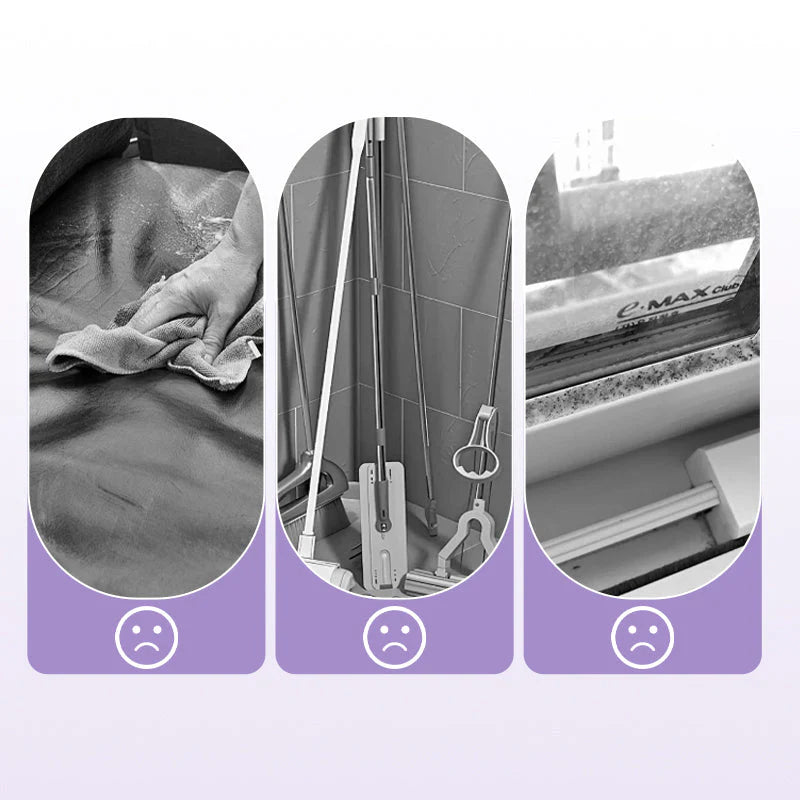 Espanador dobrável descartável multiuso com haste extensível