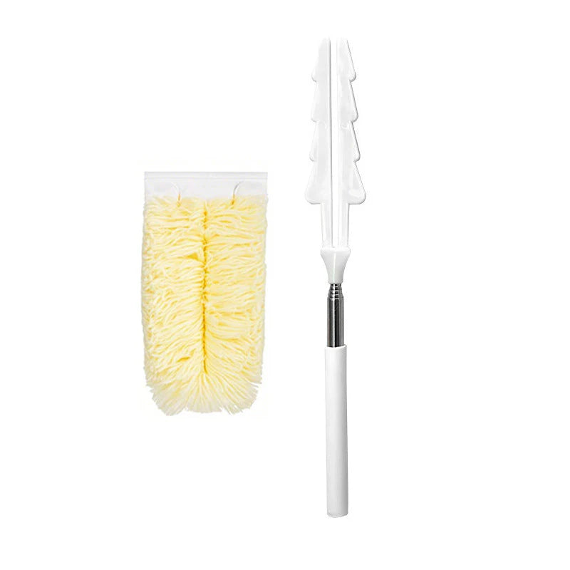 Espanador dobrável descartável multiuso com haste extensível