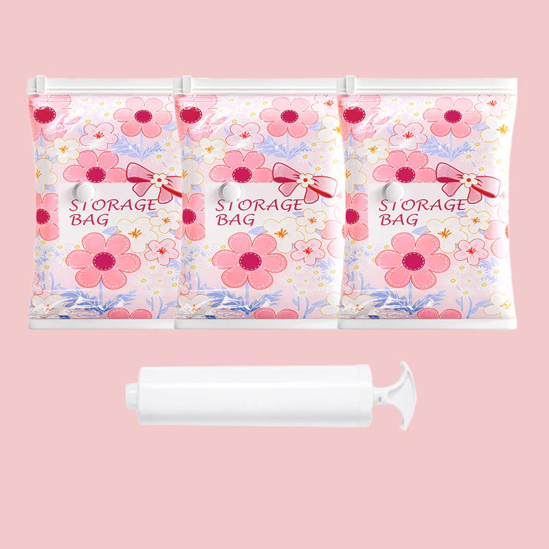 Sacos de armazenamento descartáveis ​​que economizam espaço