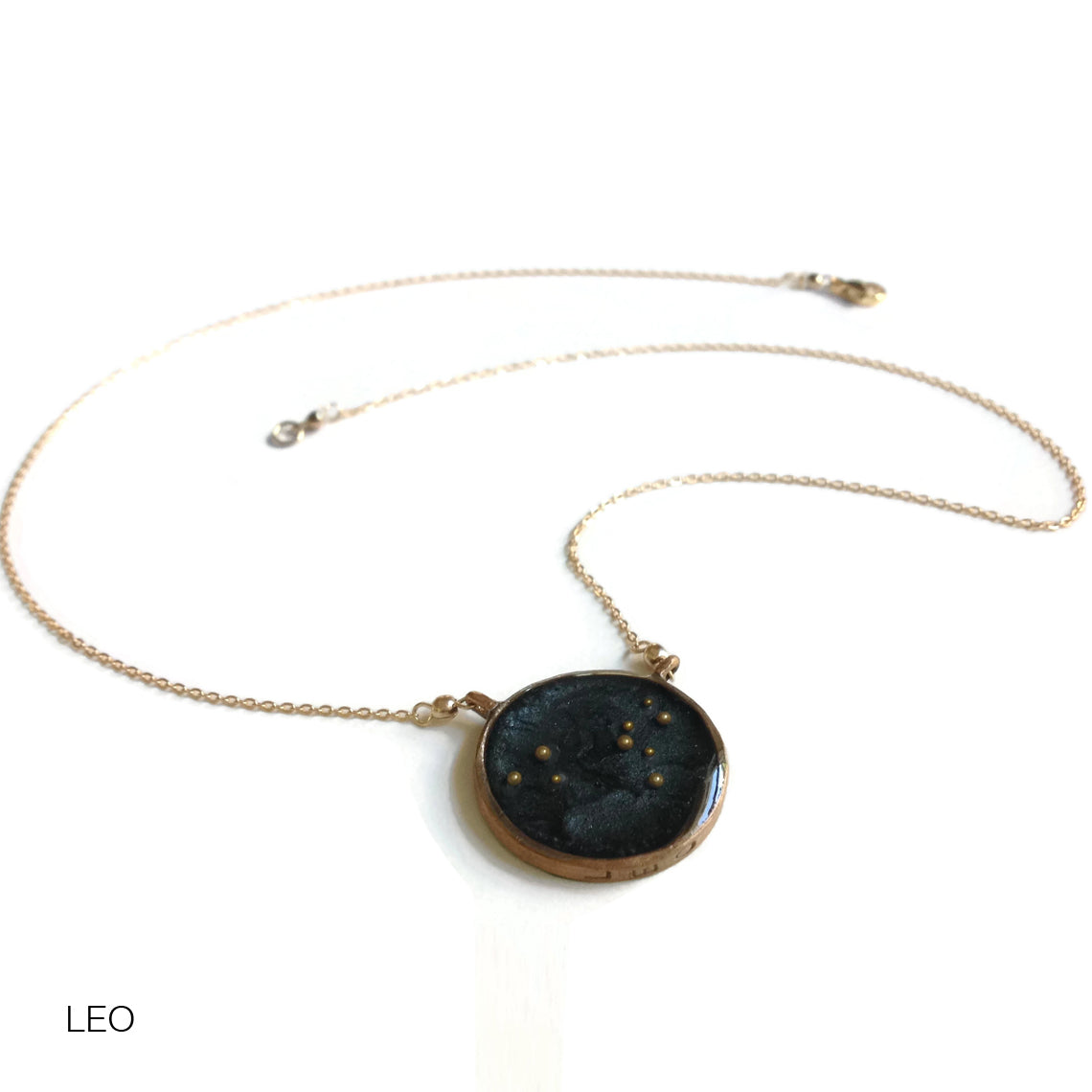 night sky astrological necklace