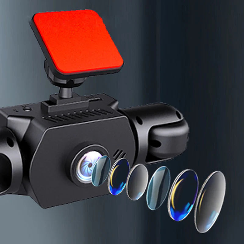 Câmara para automóvel com 4 lentes e visão de 360°