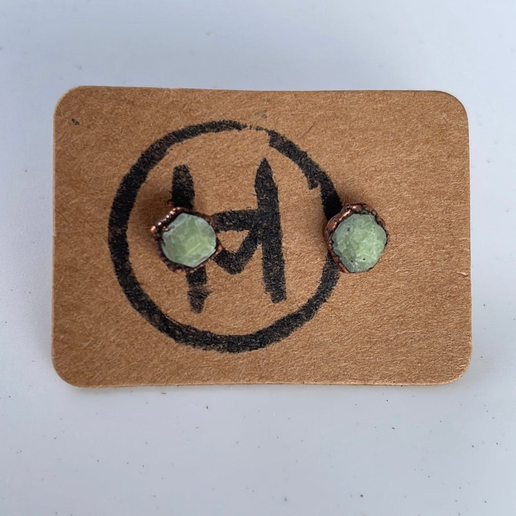 hawkhouse raw crystal stud earrings