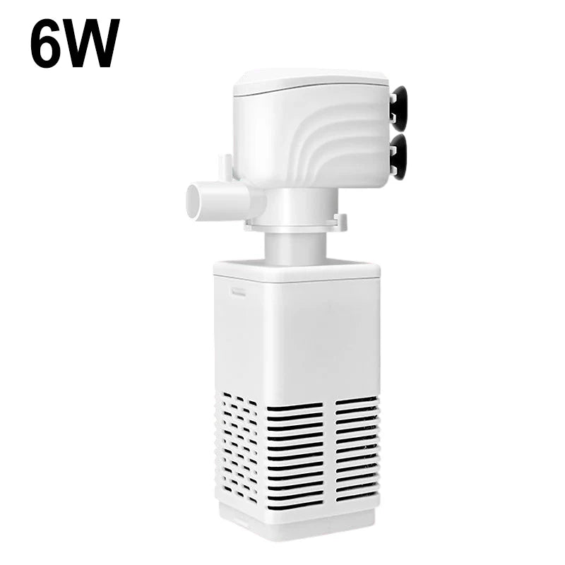 Filtro 3 em 1 para proteção - Filtragem, oxigenação e bombeamento de água