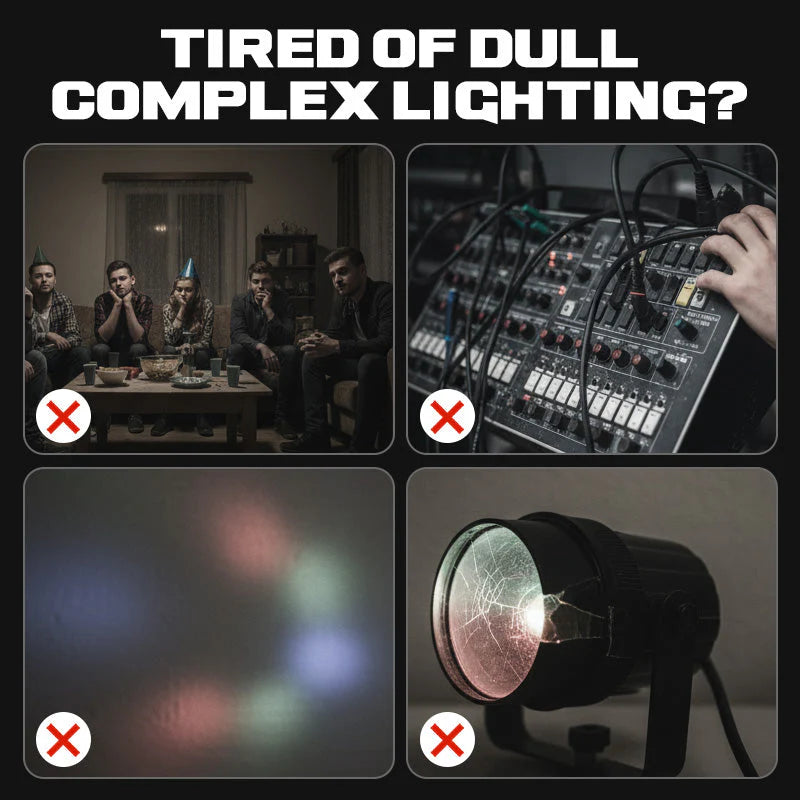 Luz ambiente LED multifeixe