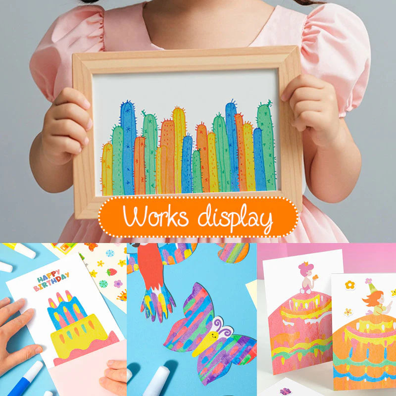 Pintura de Natal DIY Rainbow Scratch