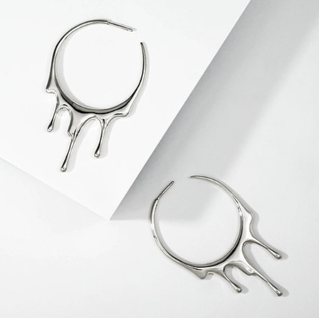 Sleek Shine Hoop Earrings