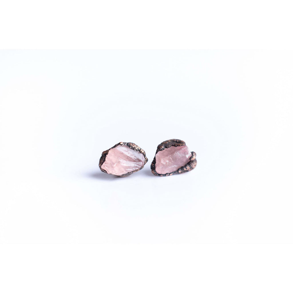 hawkhouse raw crystal stud earrings