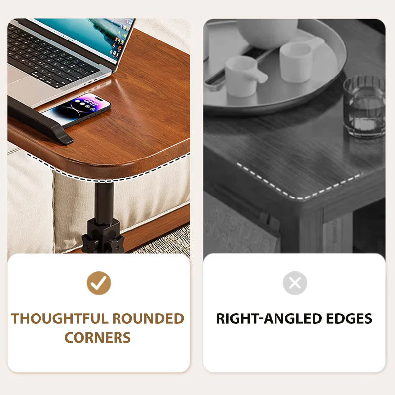 Mesa removível ajustável em forma de C