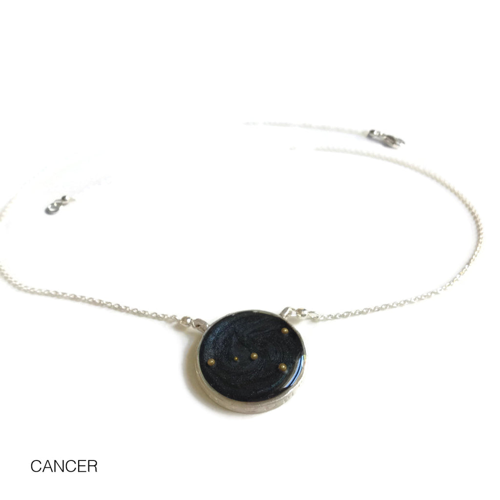 night sky astrological necklace