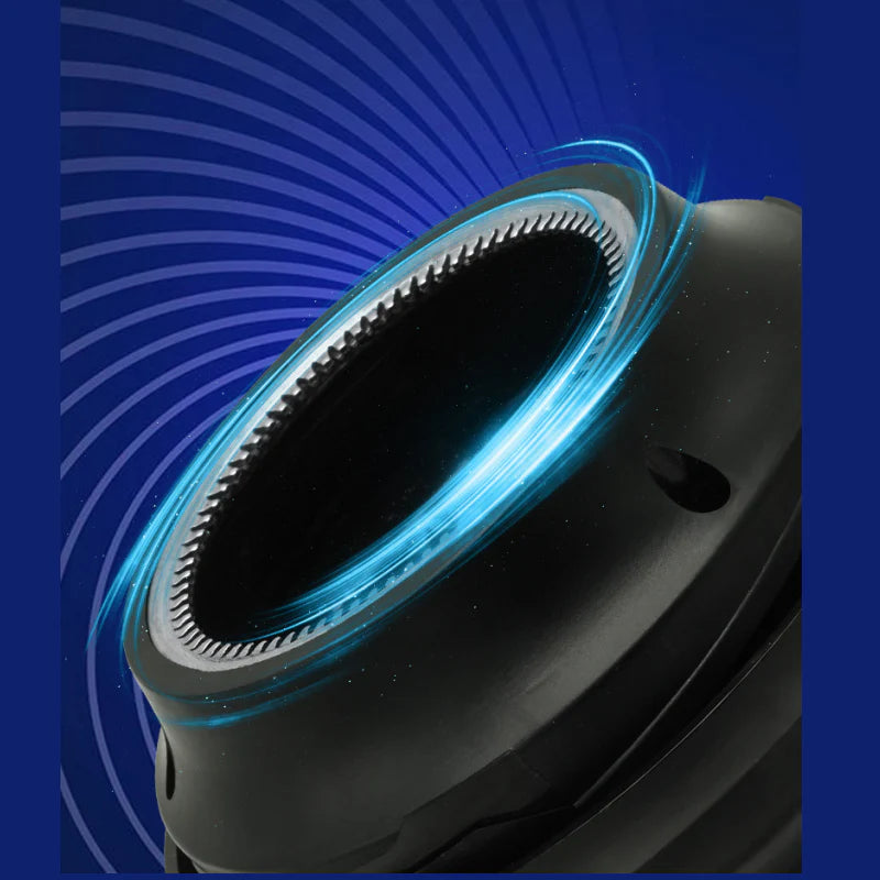 Máquina de cortar cabelo elétrica circular com viseira LED