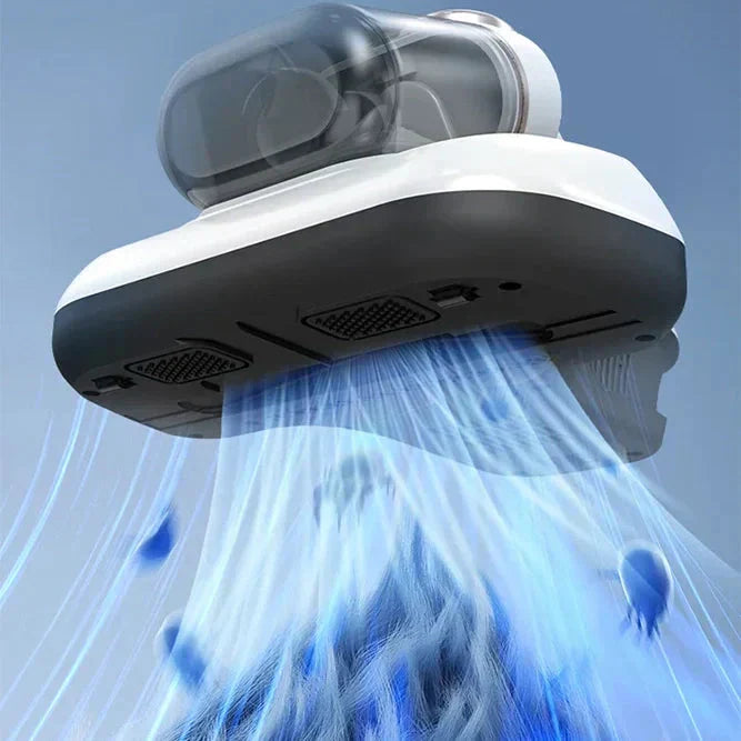 Aspirador de alta temperatura com limpeza profunda e compartimento duplo para remoção de ácaros