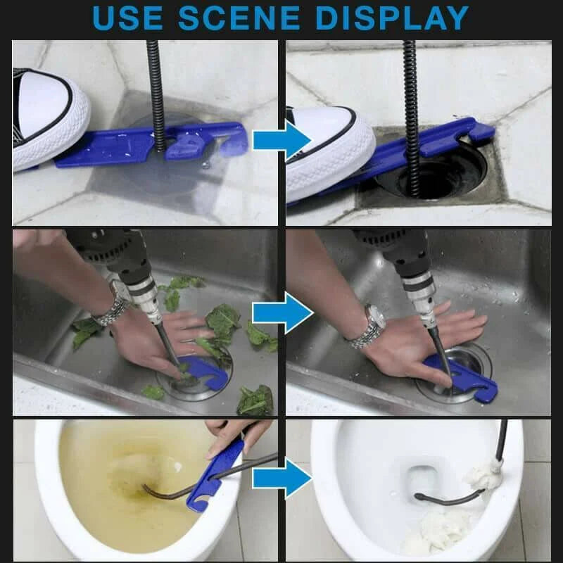 Mola elétrica para desentupir canos