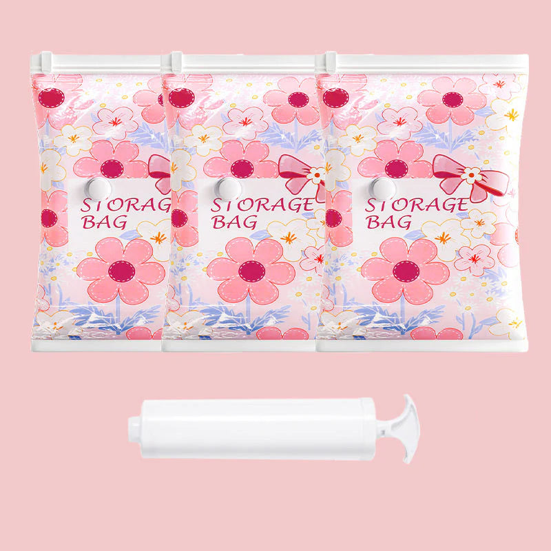 Sacos de armazenamento descartáveis ​​que economizam espaço