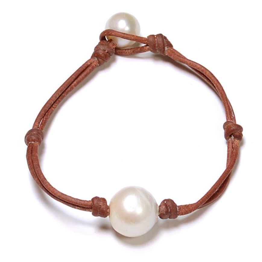 coastal single freshwater pearl bracelet