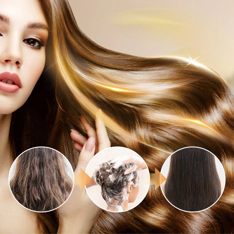 Oferta de Natal por tempo limitado🌲Cuidado reparador nutritivo completo e shampoo nutritivo