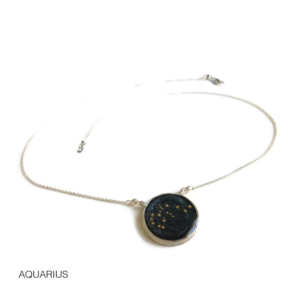 night sky astrological necklace