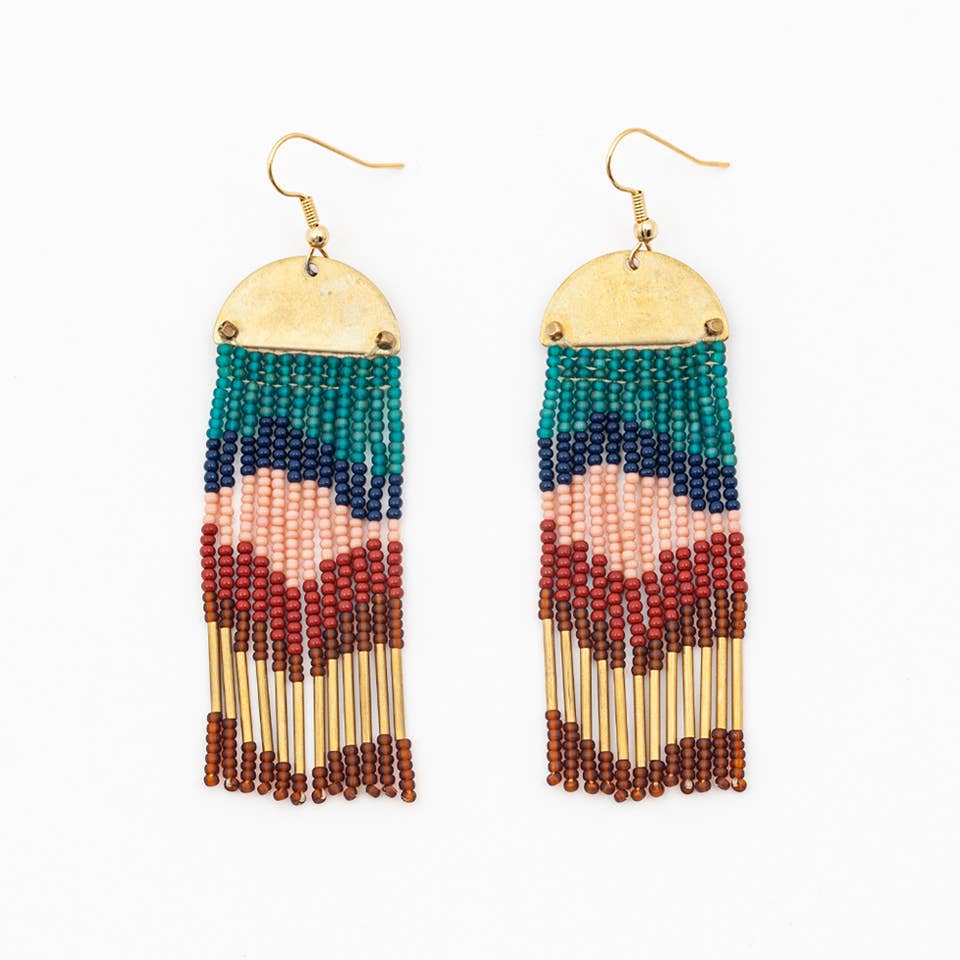 half moon cascade earrings 1