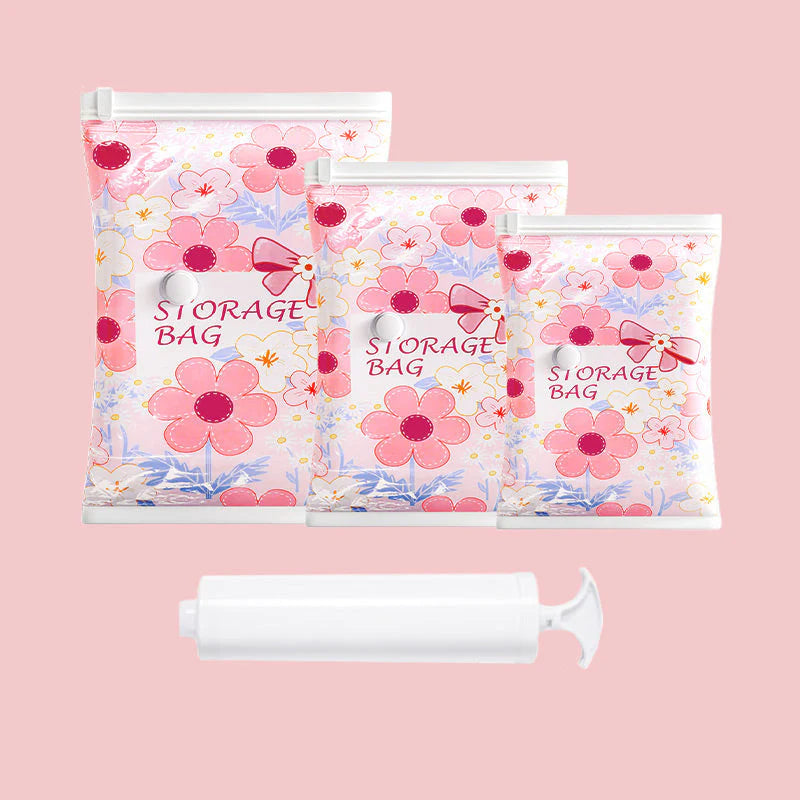 Sacos de armazenamento descartáveis ​​que economizam espaço