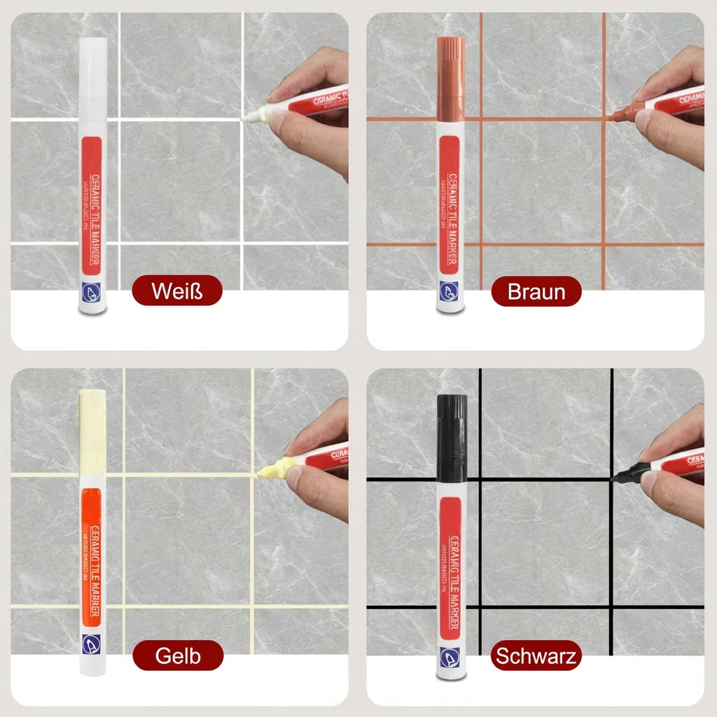 Pousbo® Caneta anti-mofo e à prova de água para azulejos cerâmicos 