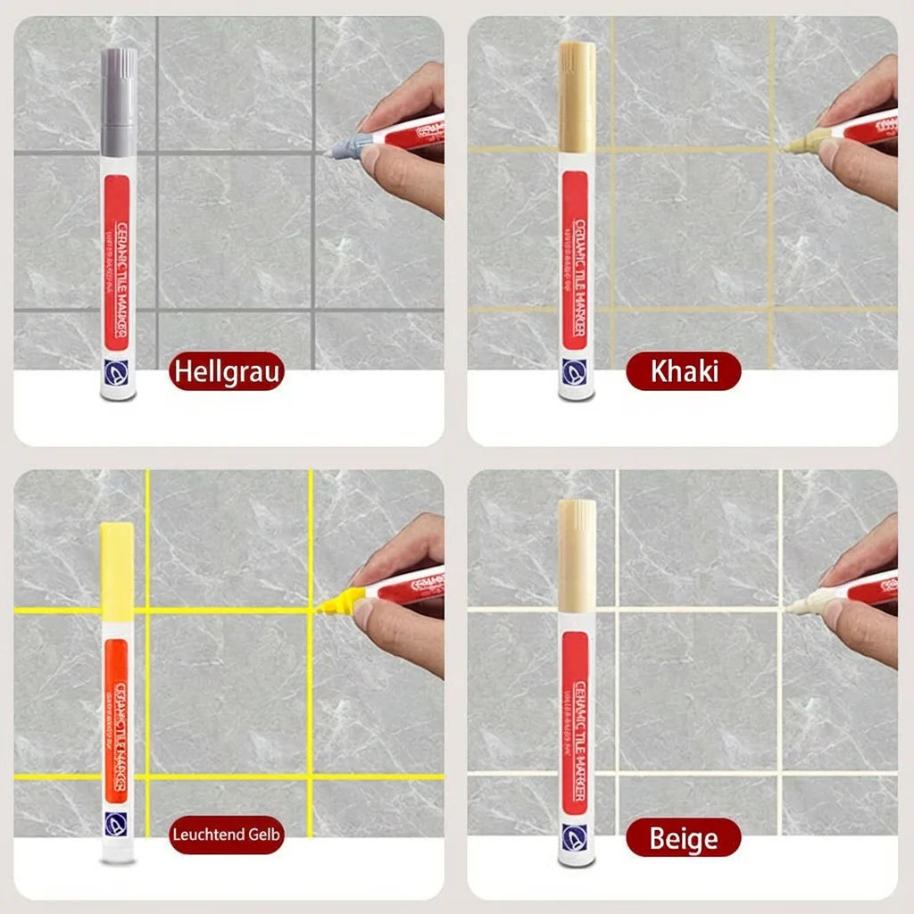Pousbo® Caneta anti-mofo e à prova de água para azulejos cerâmicos 
