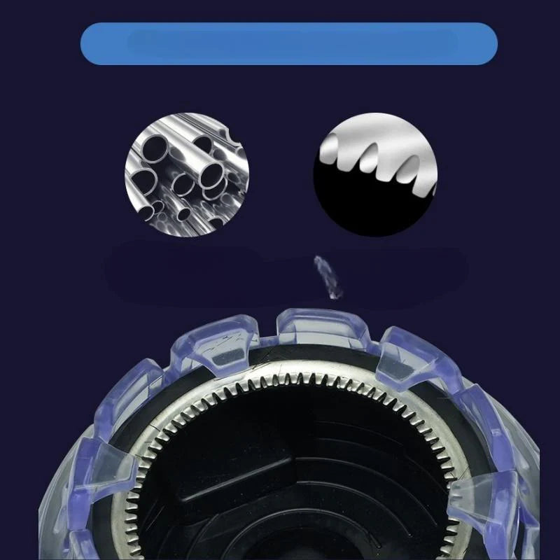 Máquina de cortar cabelo elétrica circular com viseira LED