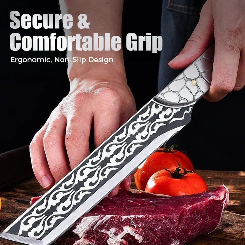 Faca multifuncional com lâmina interna e bainha