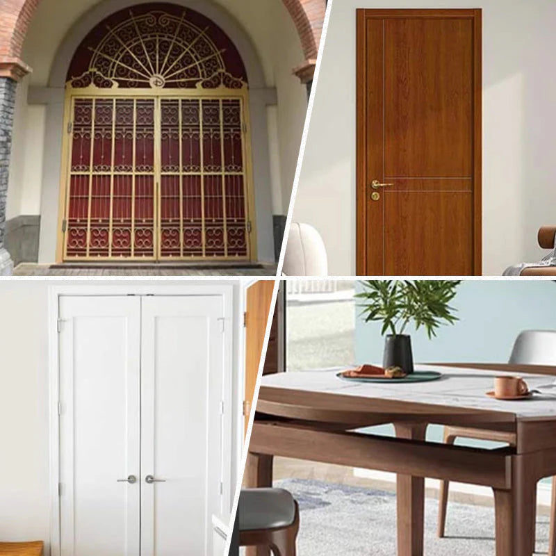 Dobradiça de porta com mola de fechamento automático (equipada com parafusos)