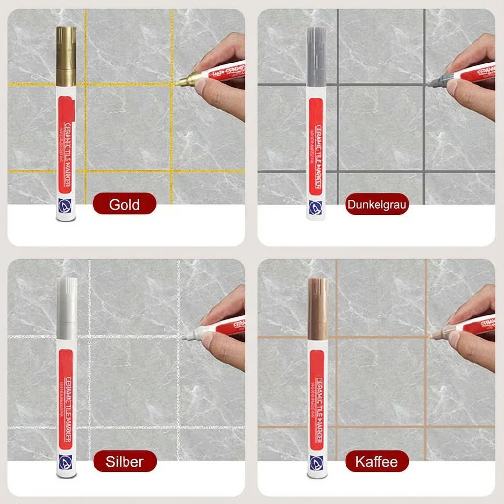 Pousbo® Caneta anti-mofo e à prova de água para azulejos cerâmicos 