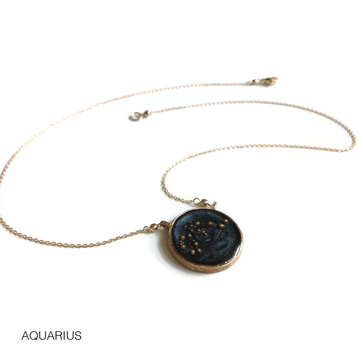 night sky astrological necklace