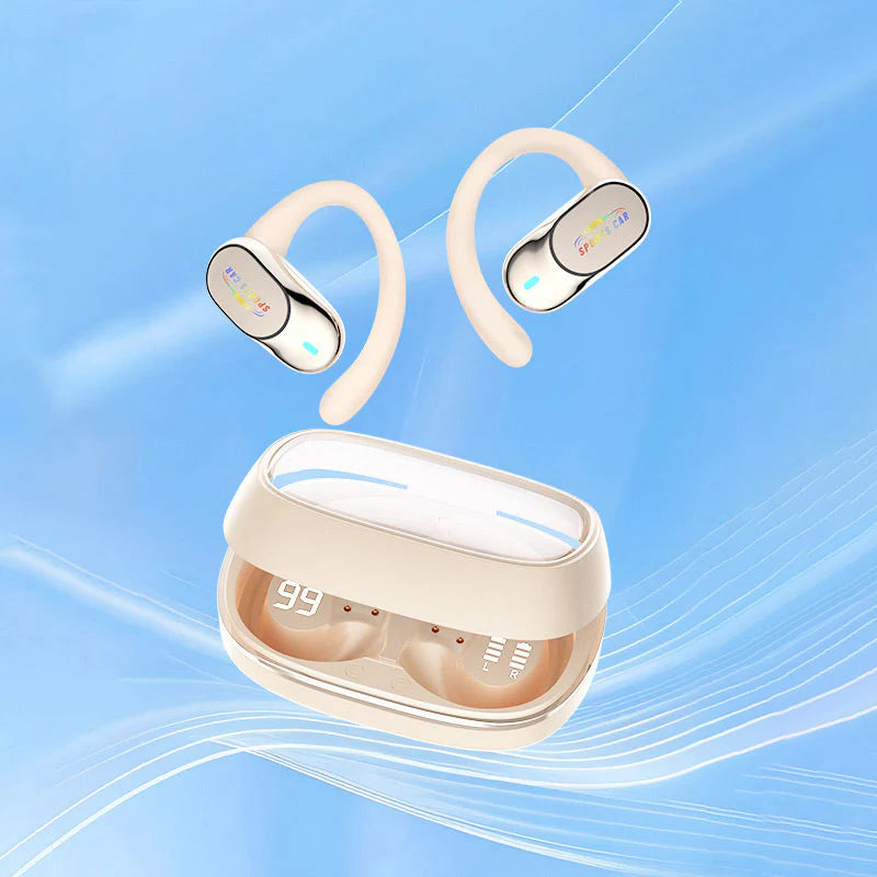 Fones de ouvido abertos à prova d'água com cancelamento de ruído