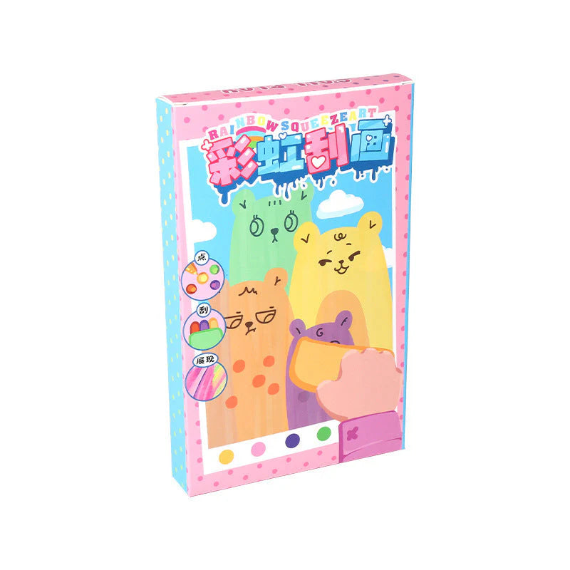 Pintura de Natal DIY Rainbow Scratch