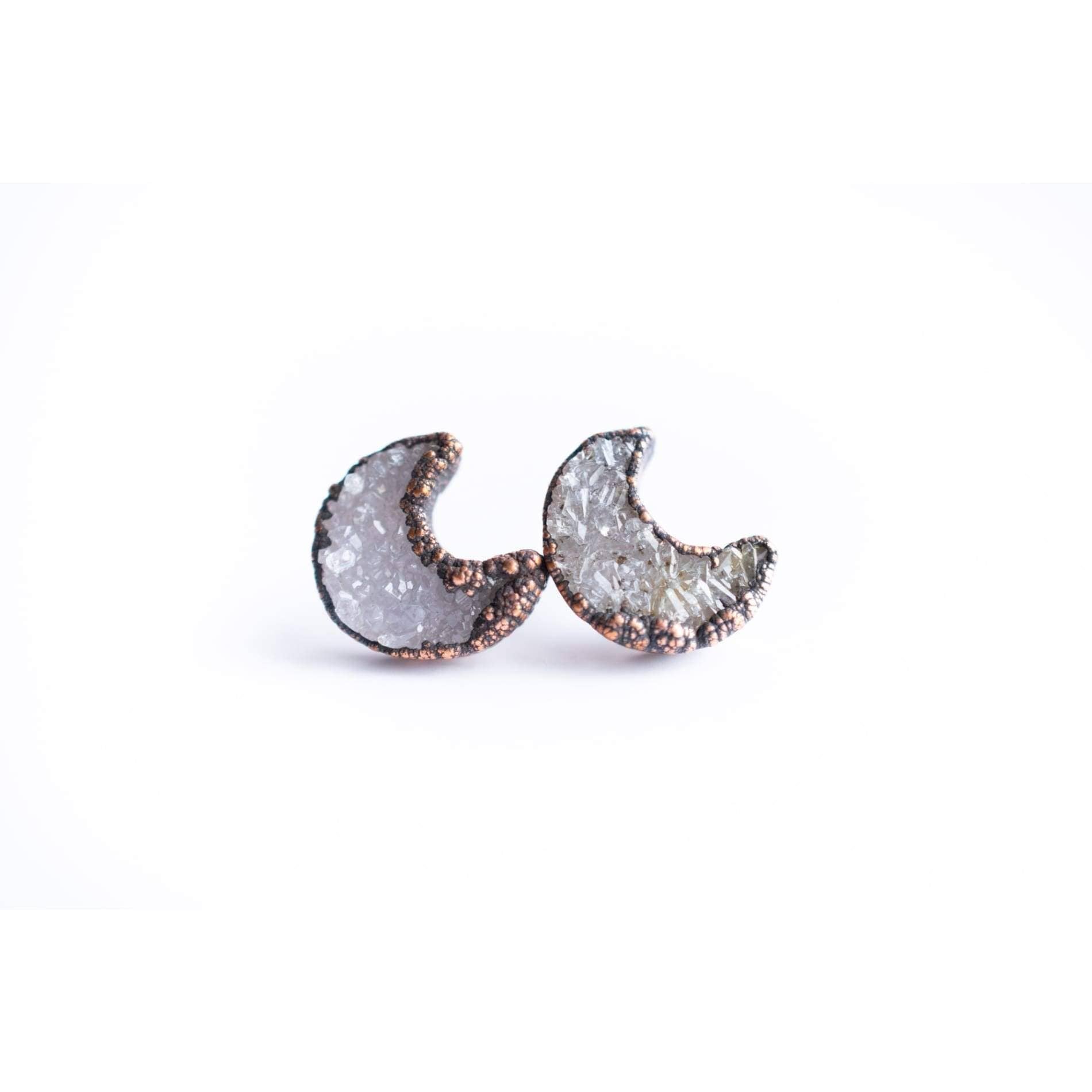 hawkhouse raw crystal stud earrings