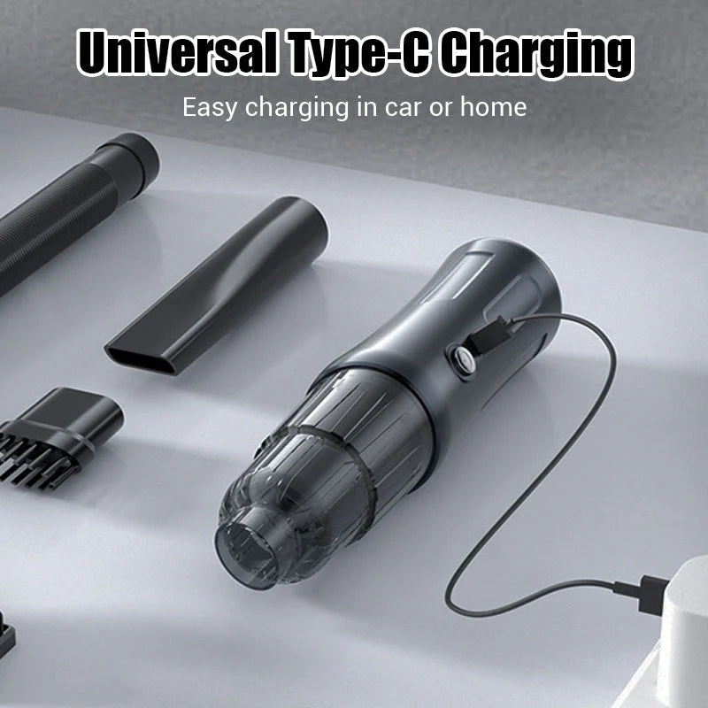 Aspirador e soprador sem fio 2 em 1 para automóvel