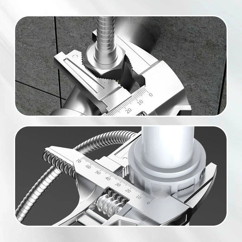 Chave reversível para lavatórios com abertura de mandíbula de 6-68 mm