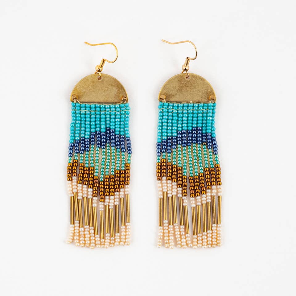 half moon cascade earrings 1