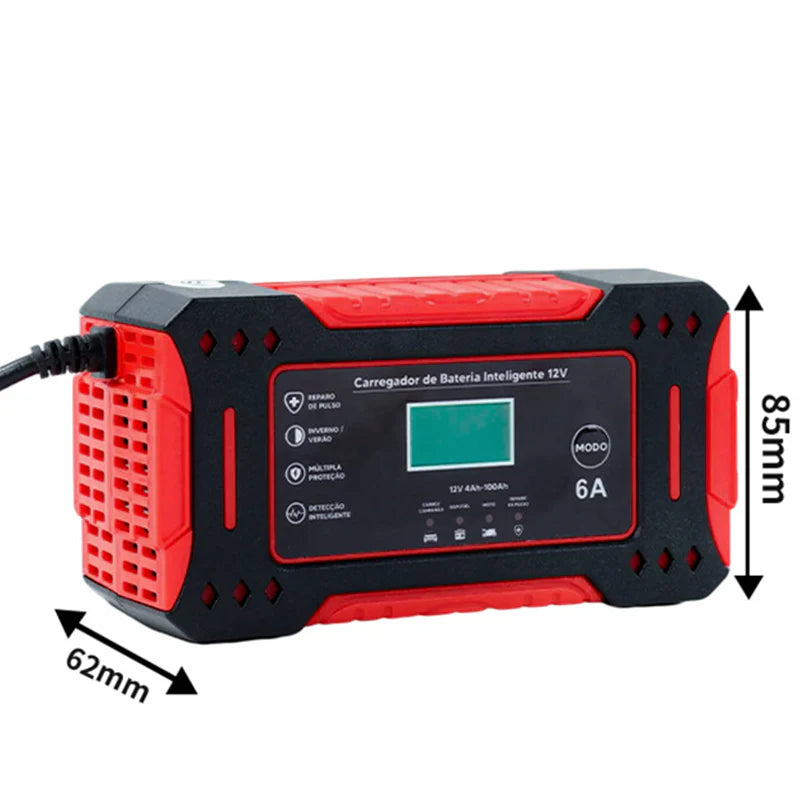 Carregador de bateria inteligente portátil para automóveis