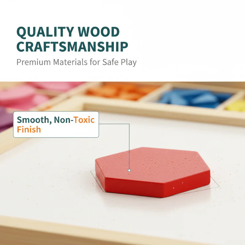 Conjunto de Blocos de Quebra-Cabeça Geométricos Magnéticos Criativos