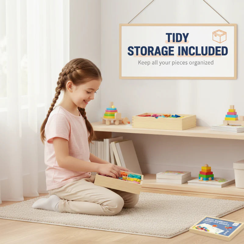 Conjunto de Blocos de Quebra-Cabeça Geométricos Magnéticos Criativos