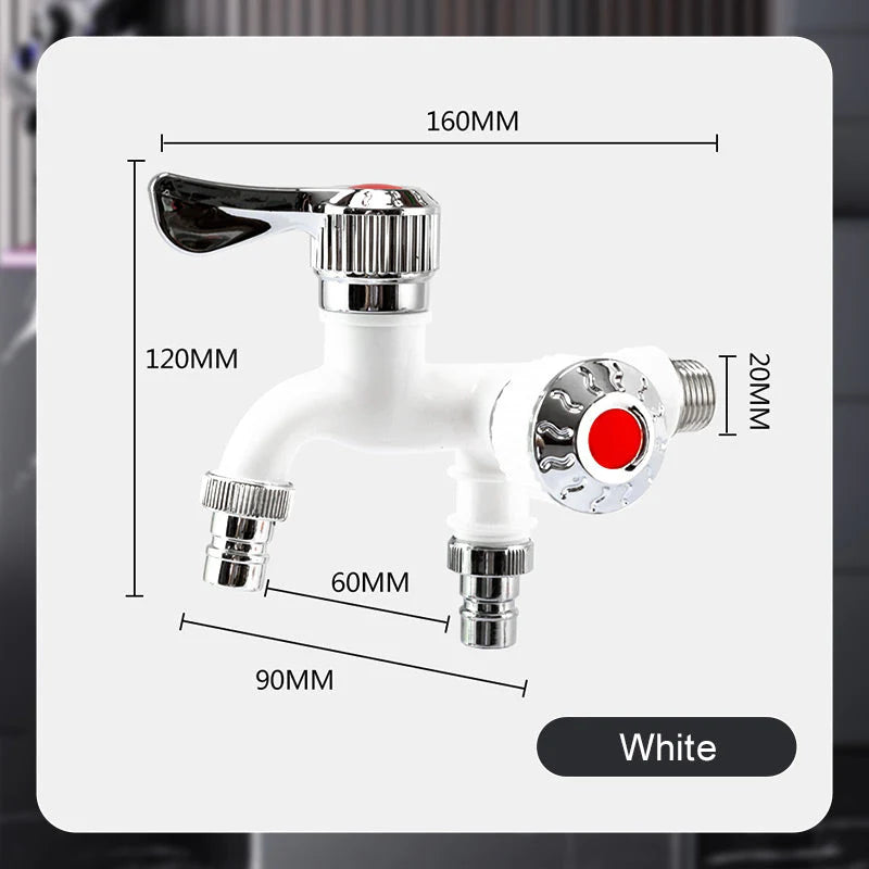 Torneira anticongelante externa de 2 vias 