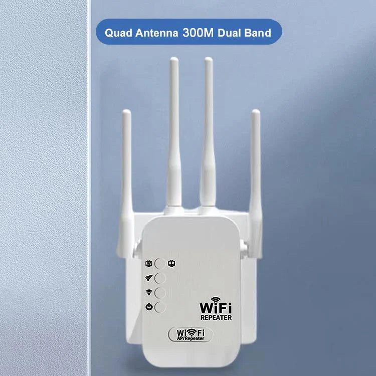 Amplificador de sinal de roteador sem fio de banda dupla de 2,4 GHz e 5 GHz 