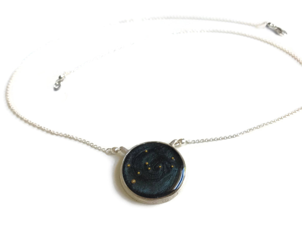 night sky astrological necklace