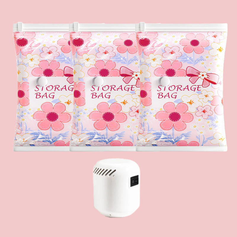 Sacos de armazenamento descartáveis ​​que economizam espaço