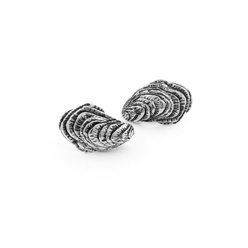 oyster stud earring