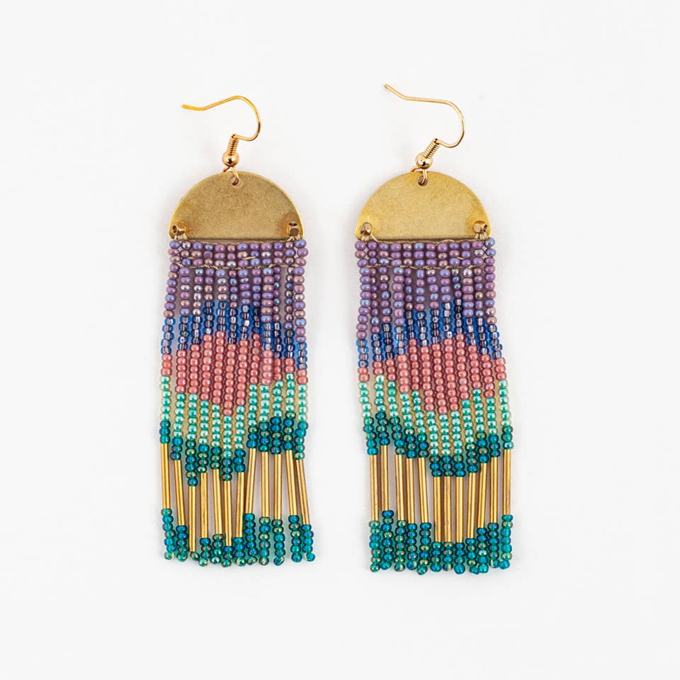 half moon cascade earrings 1