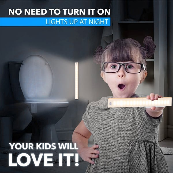 Luzes LED recarregáveis ​​magnéticas com sensor inteligente sem perfuração