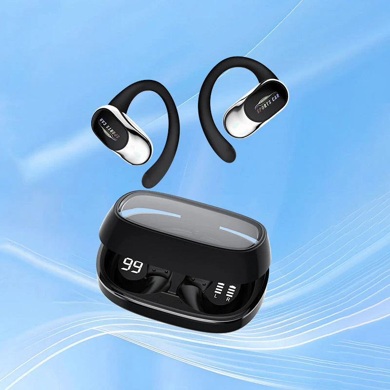 Fones de ouvido abertos à prova d'água com cancelamento de ruído