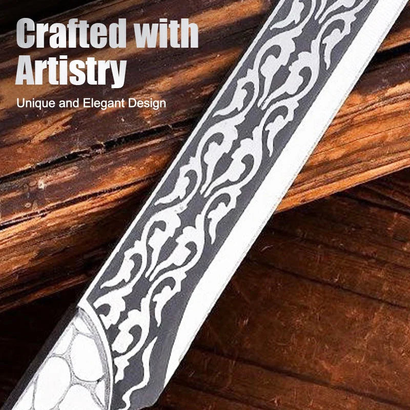 Faca multifuncional com lâmina interna e bainha